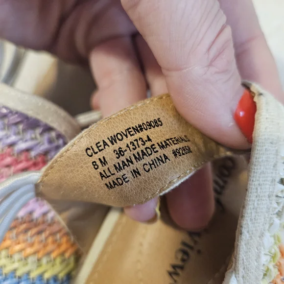 Comfortview Rainbow Striped Espadrilles - Picture 8 of 8